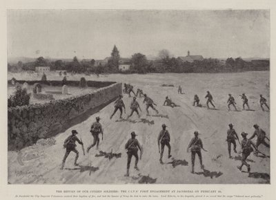 Le retour de nos soldats citoyens, le premier engagement des CIV à Jacobsdal le 16 février - Henry Charles Seppings Wright